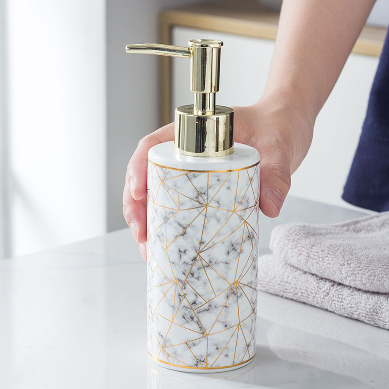 Marble Ceramic Lotion Bottle